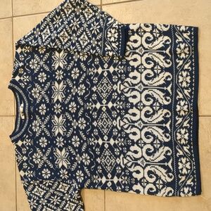Vintage Venezia Vitale Nordic SnowFlake Sweater Size 22/24